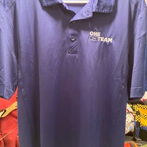 Men's Blue Performance Polo Shirt